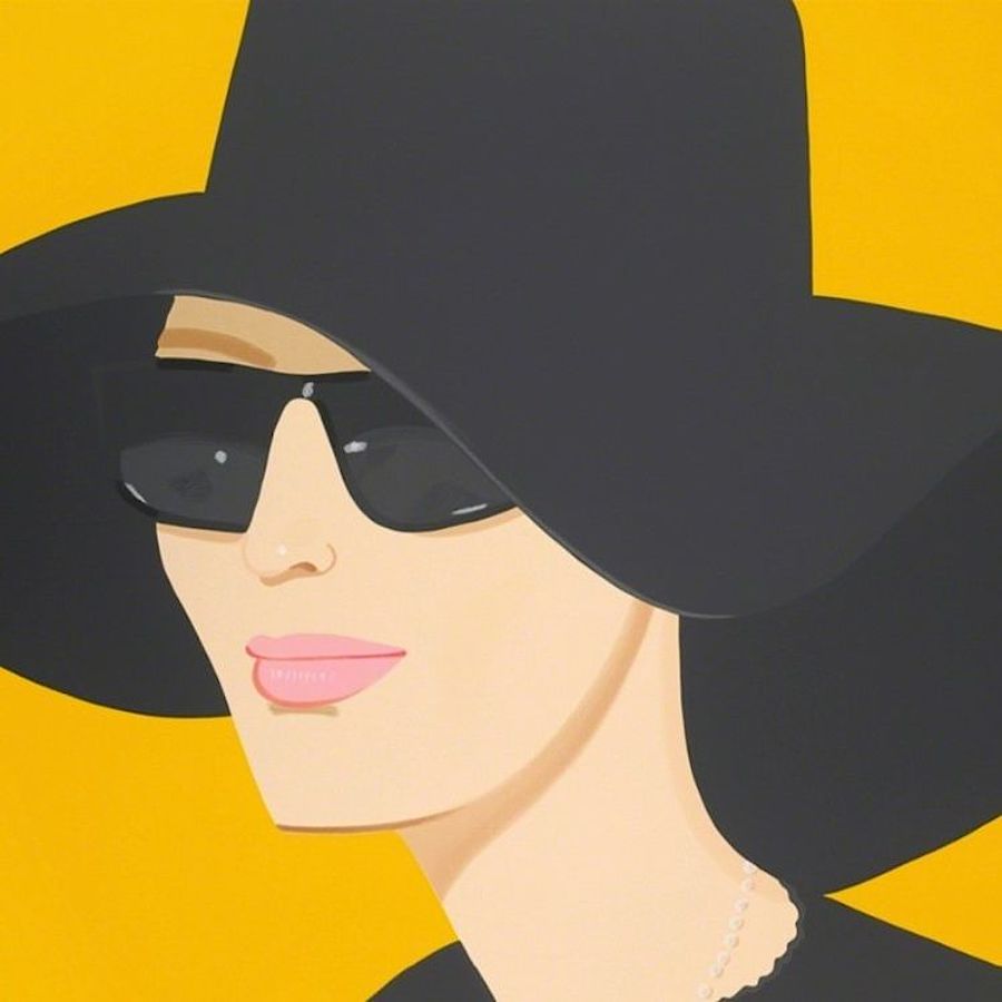 Korff Stiftung - Alex Katz - Graphics - Ulla in black hat