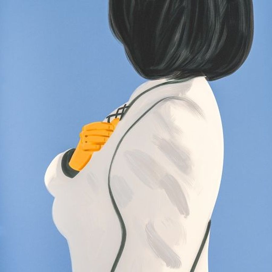 Korff Stiftung - Alex Katz - Grafiken - Vivien in white coat