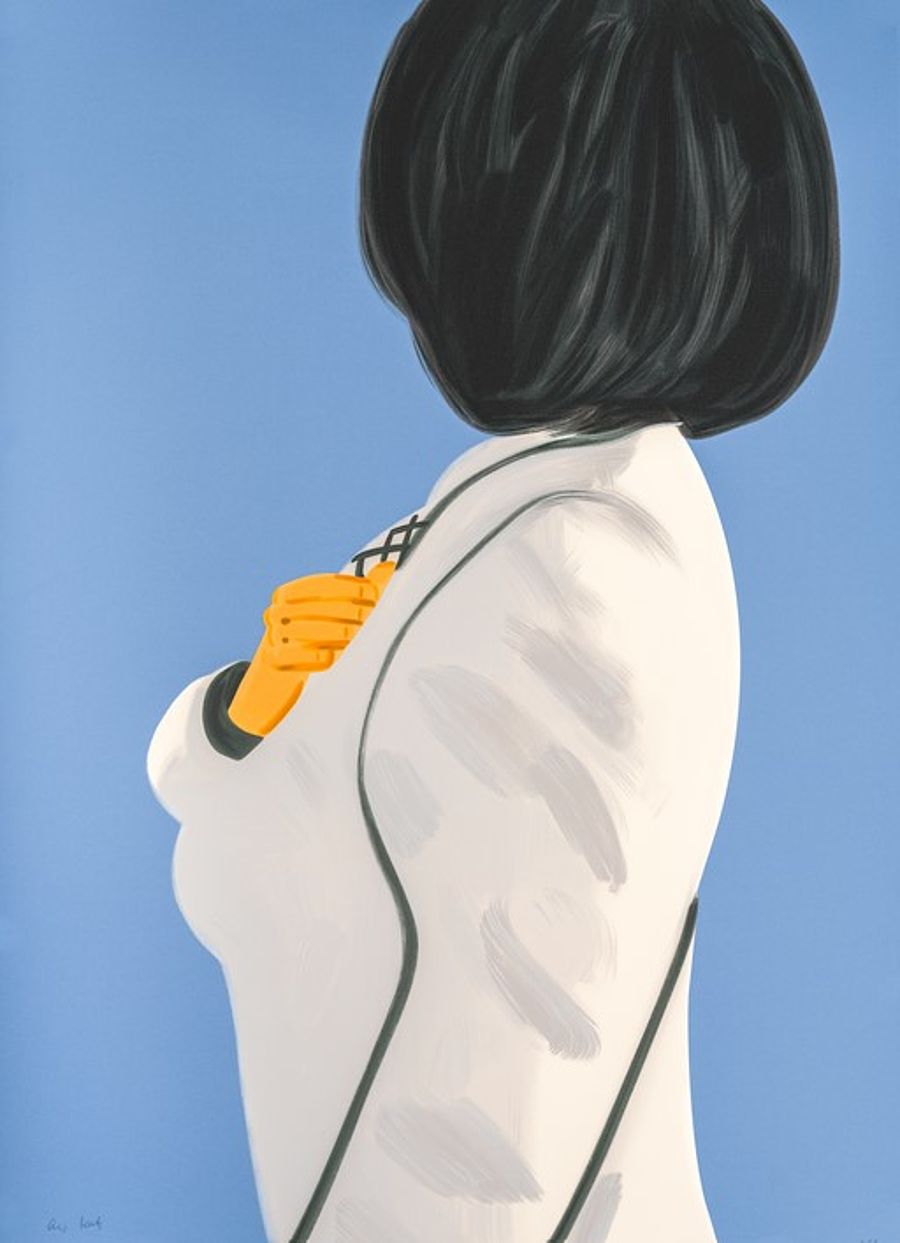 Korff Stiftung - Alex Katz - Graphics - Vivien in white coat