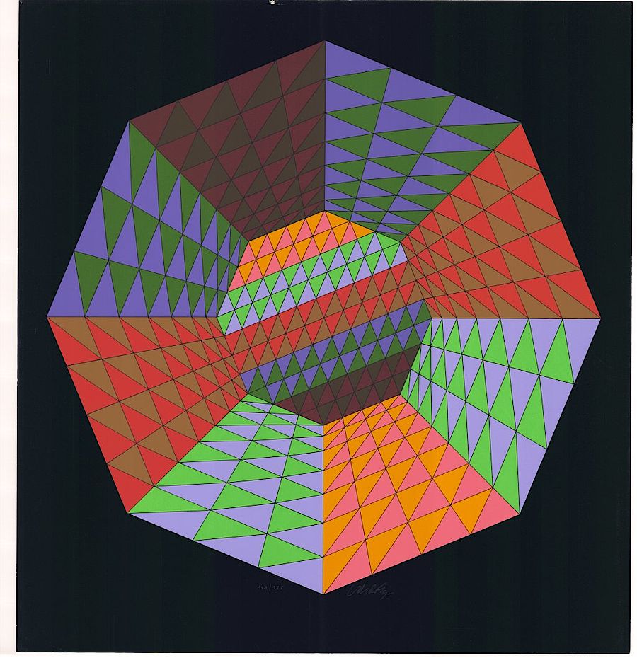 Korff Stiftung - Victor Vasarely - Grafiken - Heisenberg