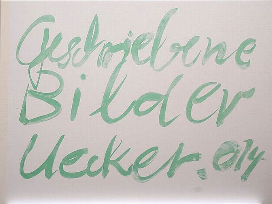 Korff Stiftung - Günther Uecker - Graphics - Geschriebene Bilder