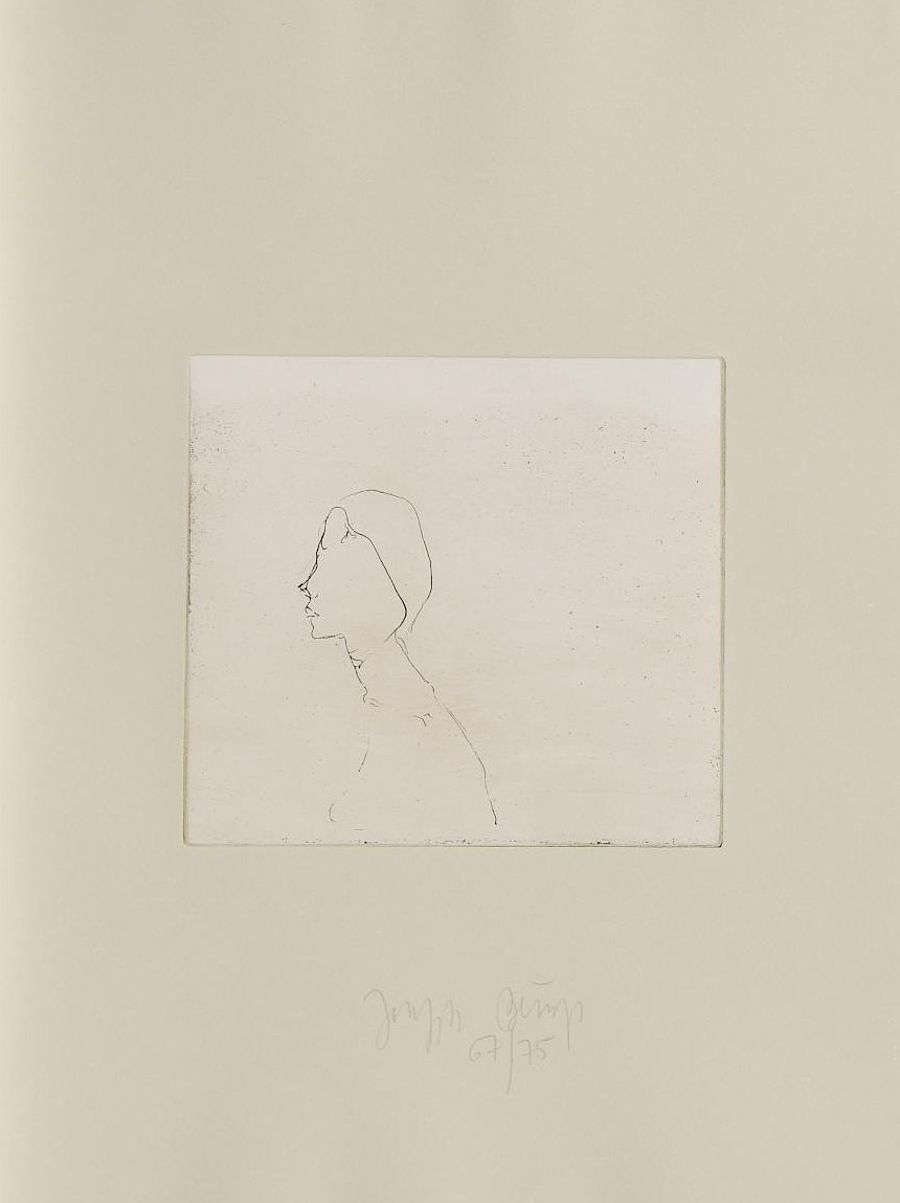 Korff Stiftung - Joseph Beuys - Grafiken - Kopf H.B.