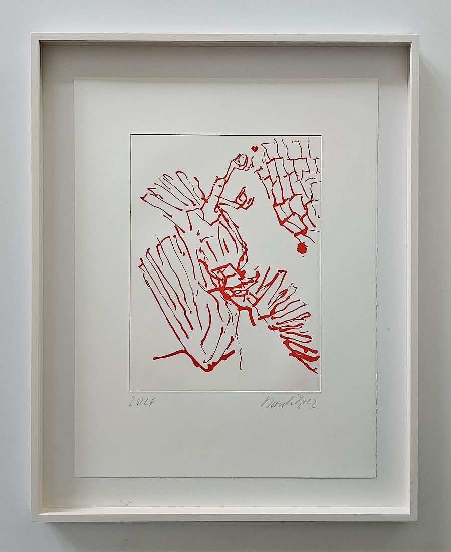 Korff Stiftung - Georg Baselitz - Grafiken - Adler (schwarz)
