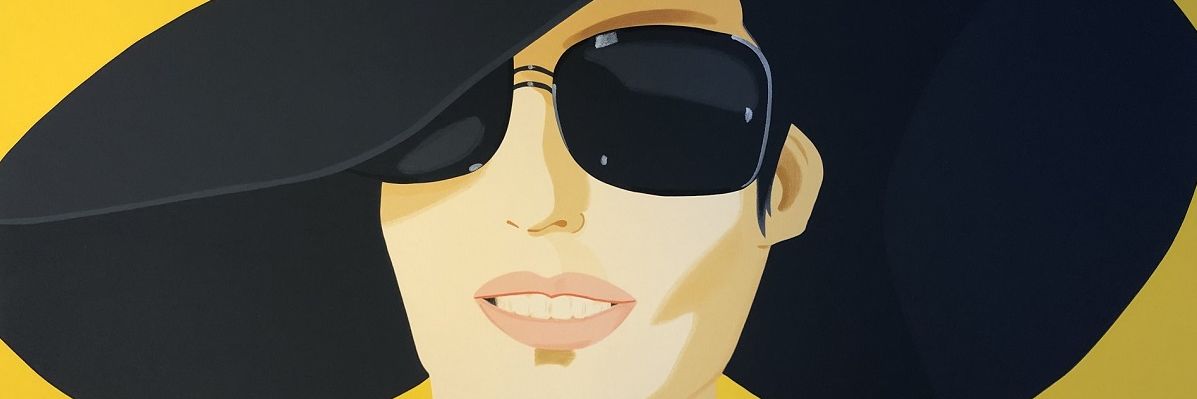 Alex Katz, Vivien in Black Hat, 2010