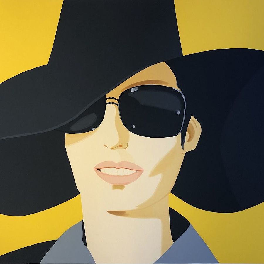 Korff Stiftung - Alex Katz - Grafiken - Vivien in Black Hat