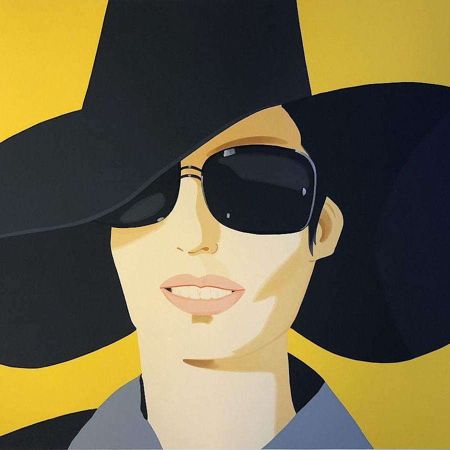 Korff Stiftung - Alex Katz - Graphics - Vivien in Black Hat