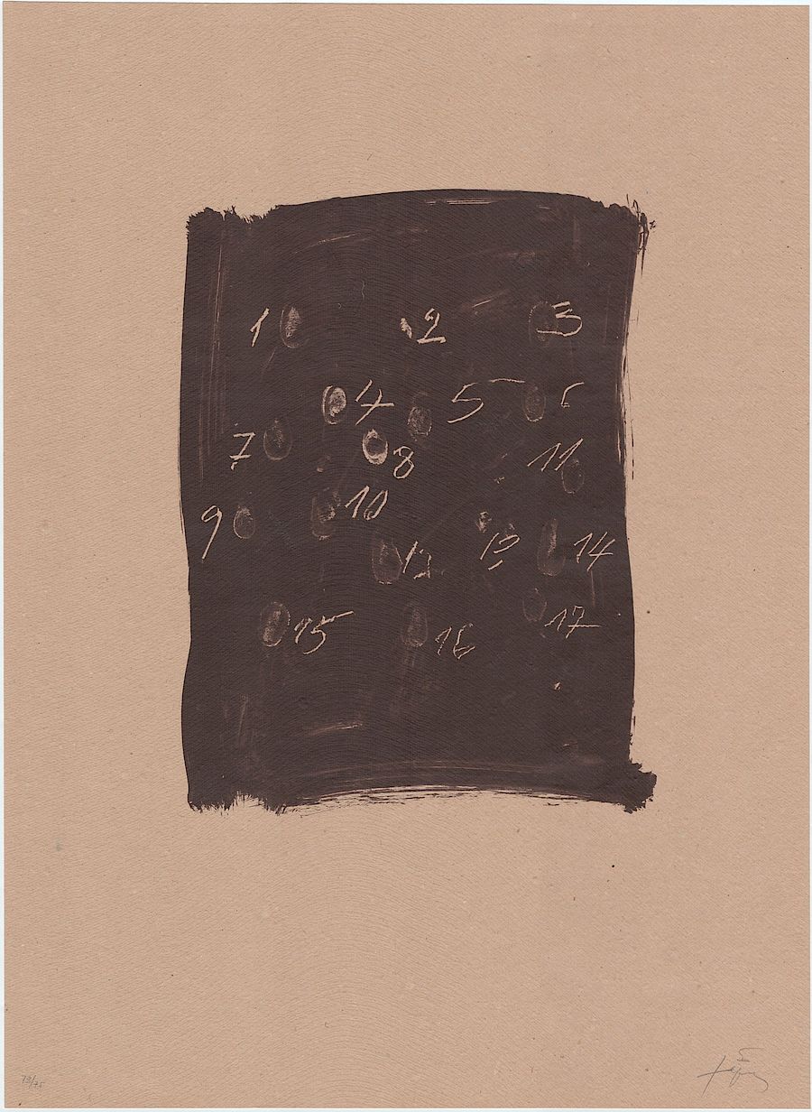 Korff Stiftung - Antoni Tapies - Graphics - Llambrec Material III