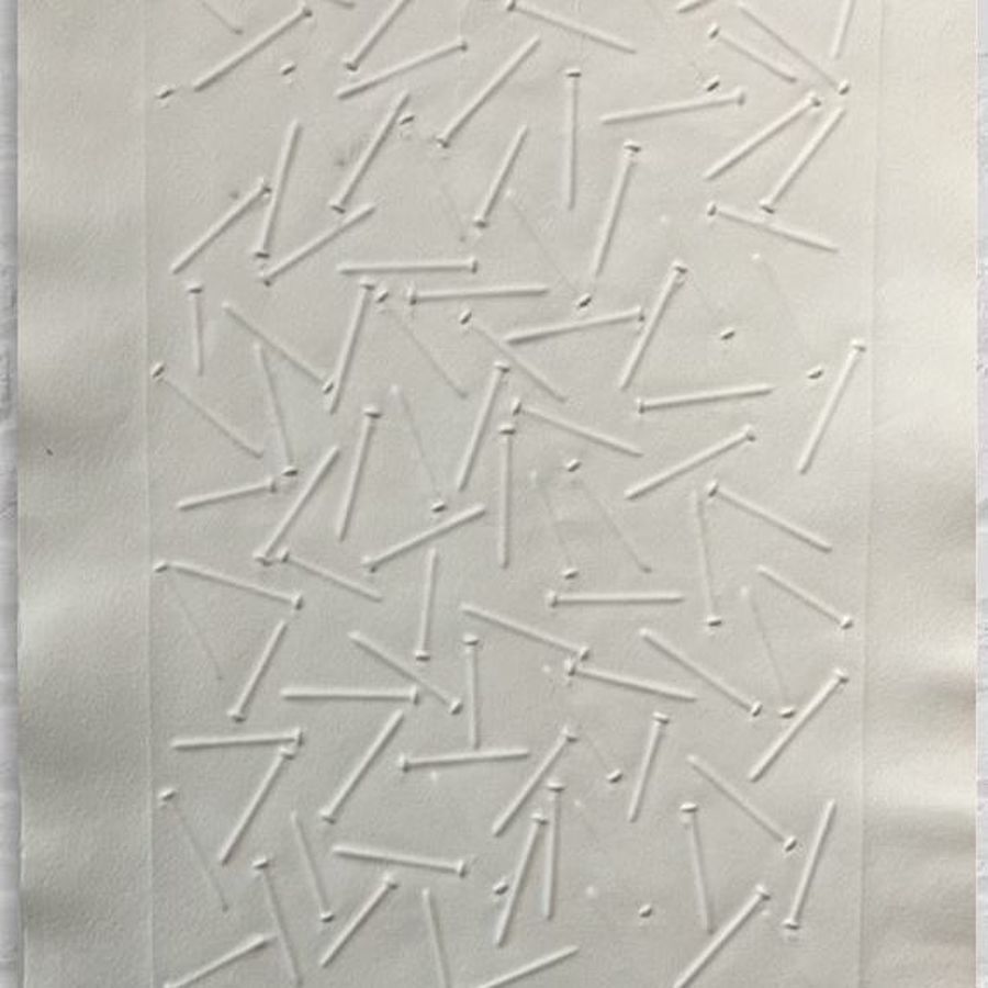 Korff Stiftung - Günther Uecker - Embossings - o.T. (white)