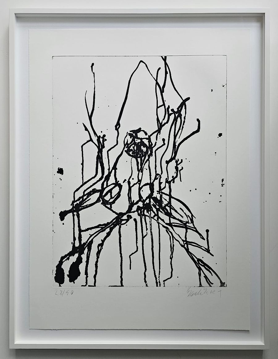 Korff Stiftung - Georg Baselitz - Grafiken - Hirsch I schwarz