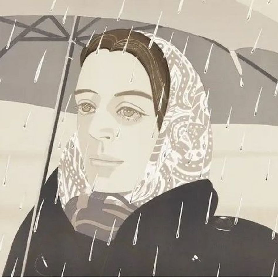 Korff Stiftung - Alex Katz - Grafiken - Gray Umbrella