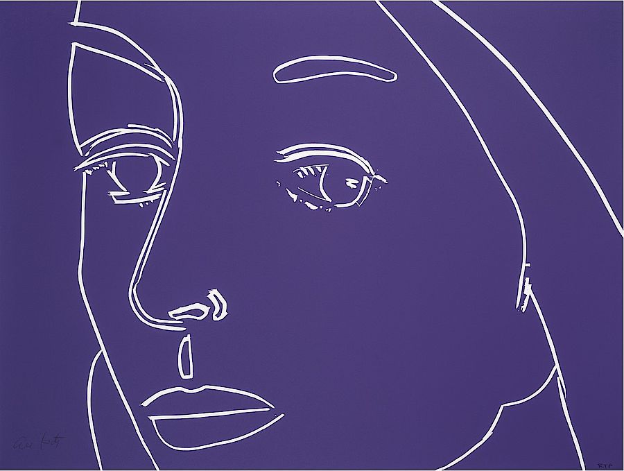 Korff Stiftung - Alex Katz - Grafiken - Ada (Purple)