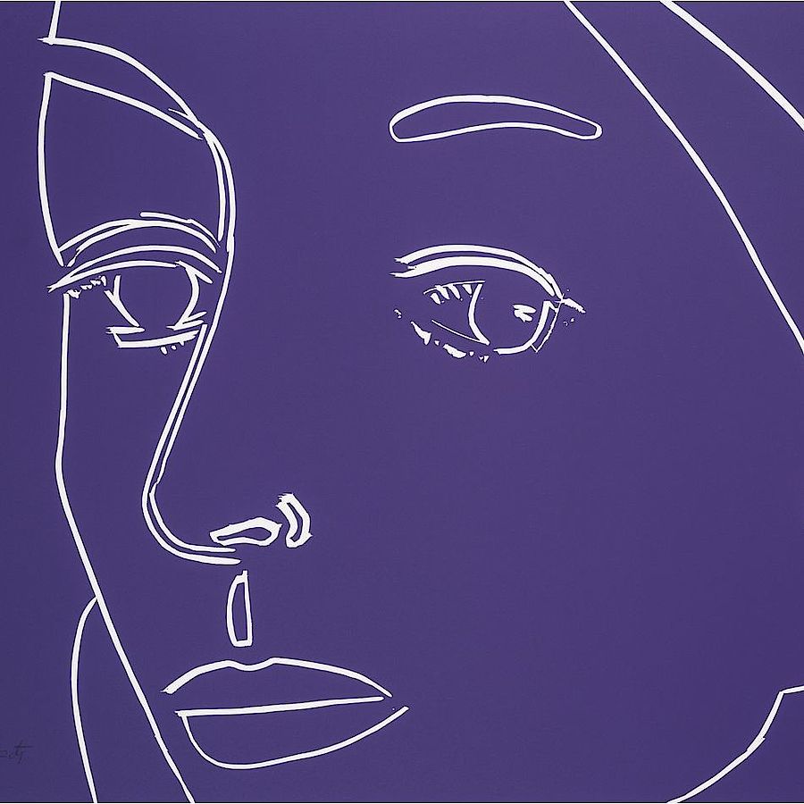 Korff Stiftung - Alex Katz - Grafiken - Ada (Purple) Korff Stiftung - Alex Katz - Grafiken - Ada (Purple)