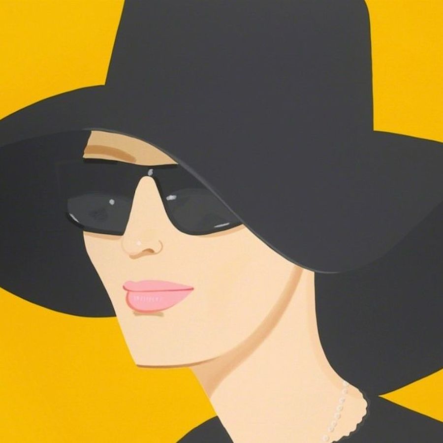 Korff Stiftung - Alex Katz - Grafiken - Ulla in black hat