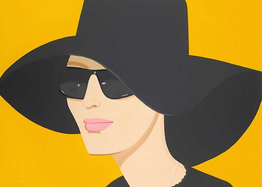 Korff Stiftung - Alex Katz - Grafiken - Ulla in black hat