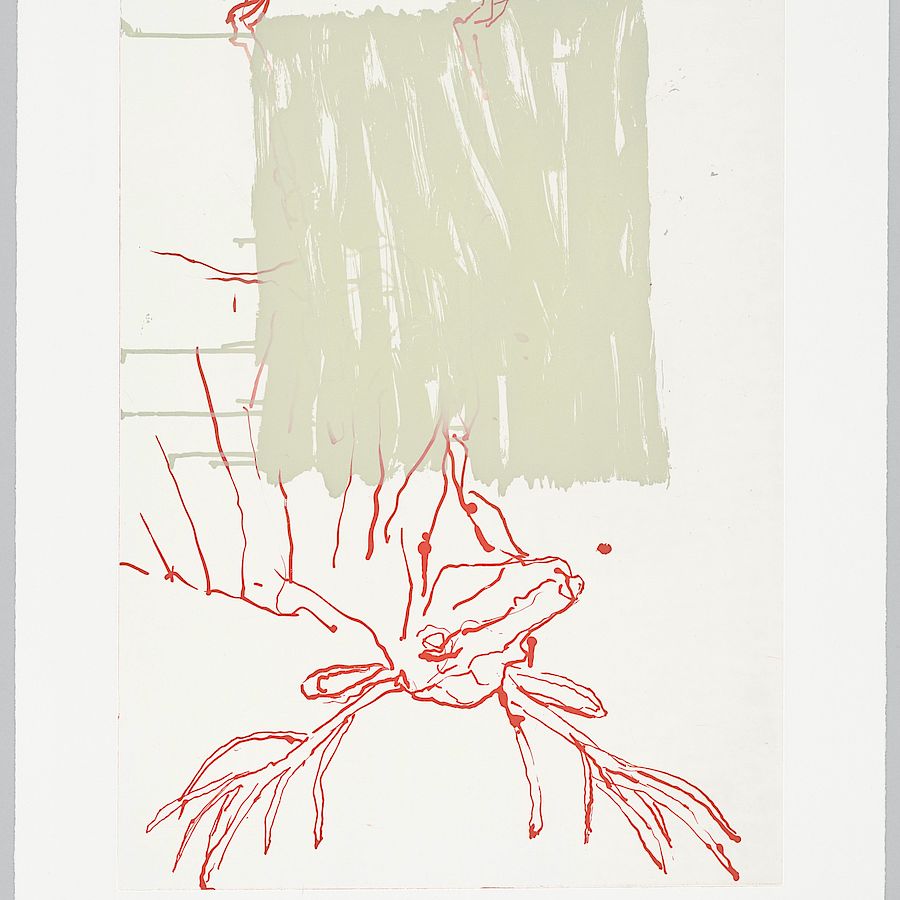 Korff Stiftung - Georg Baselitz - Graphics - Hirsch, wo (red)