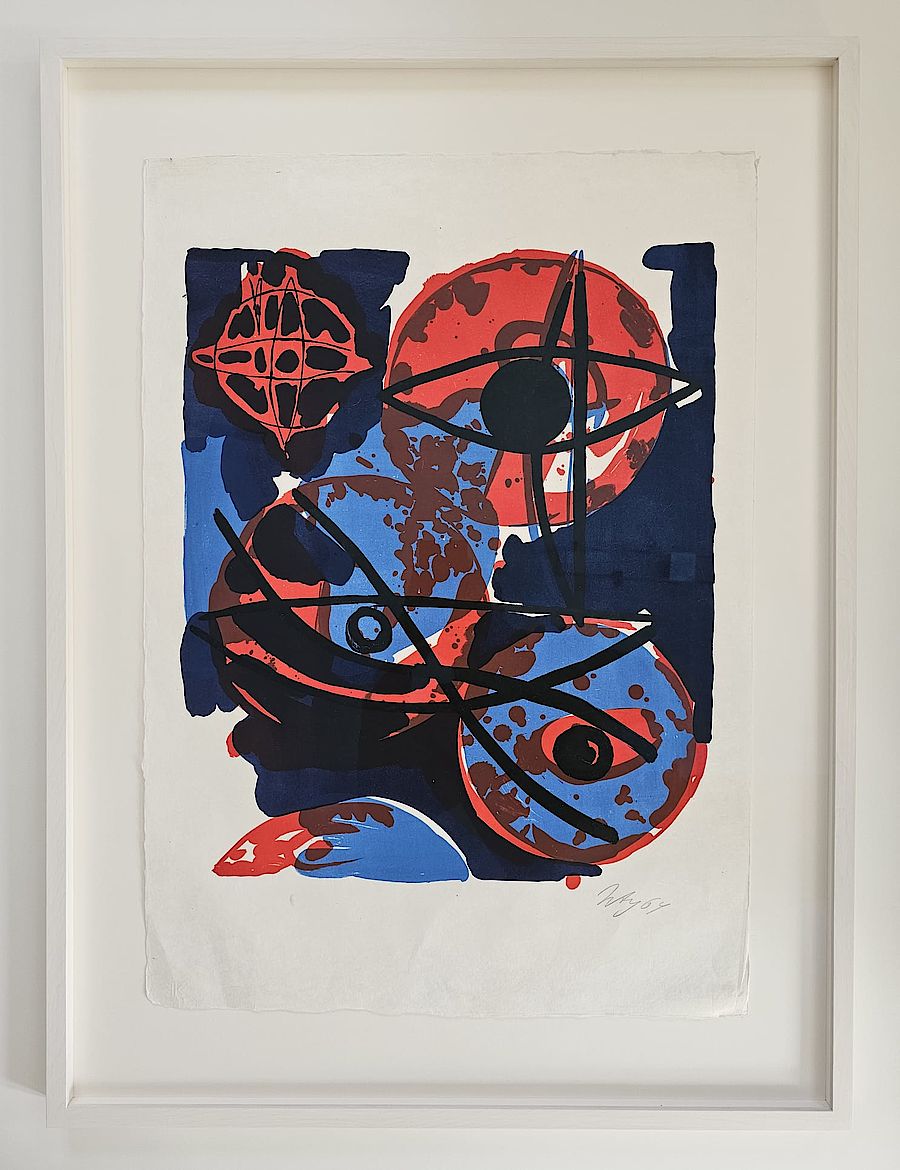 Korff Stiftung - Ernst Wilhelm Nay - Grafiken - Rot aus Blau