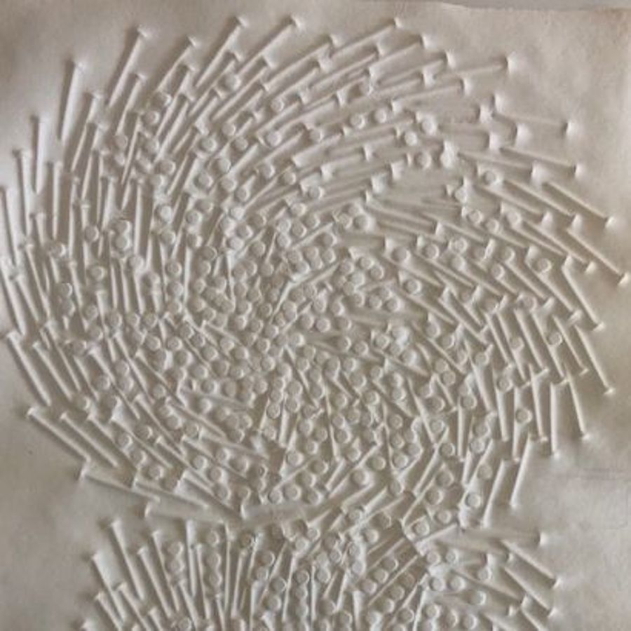 Korff Stiftung - Günther Uecker - Editionen - Prägedrucke - o.T. (Doppelspirale)