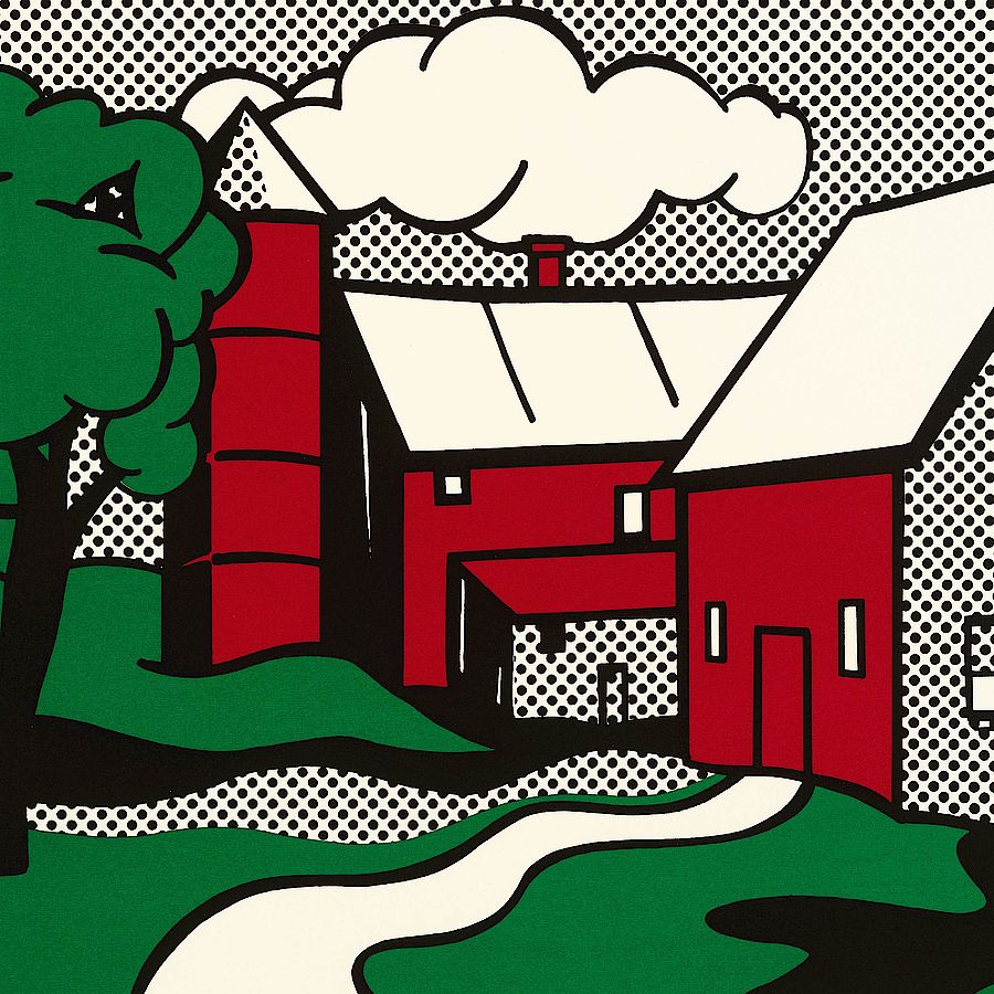 Korff Stiftung - Roy Lichtenstein - Grafiken - Red Barn
