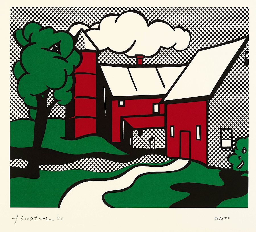 Korff Stiftung - Roy Lichtenstein - Grafiken - Red Barn