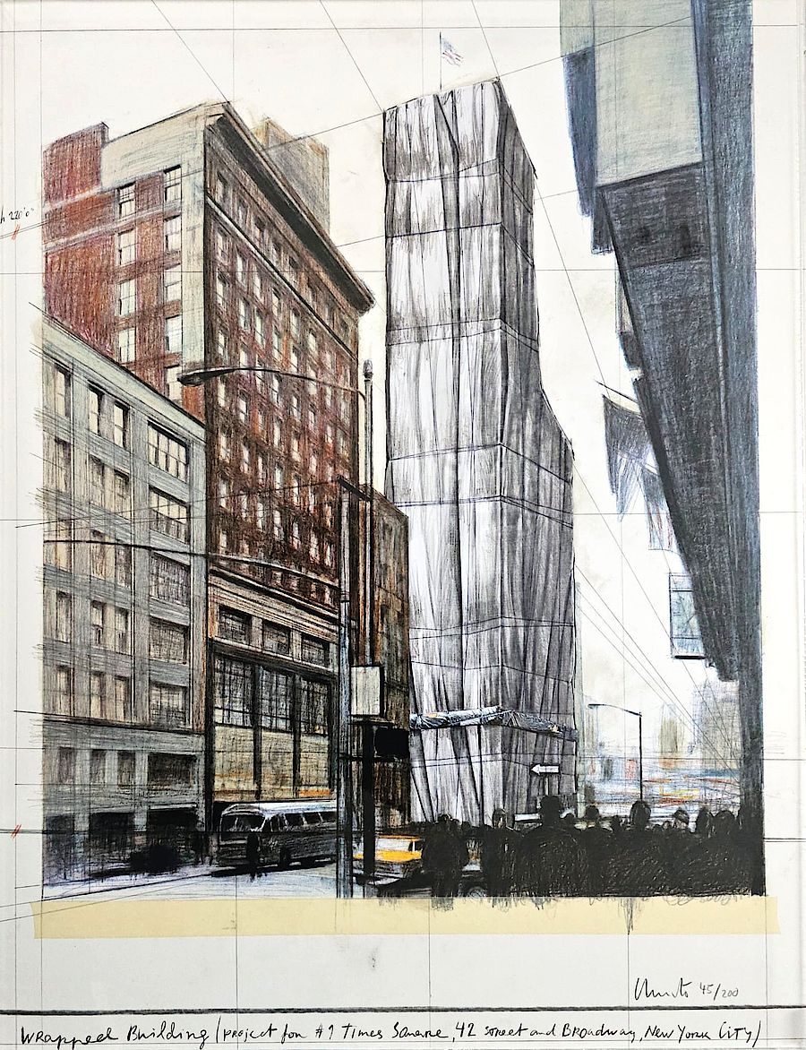 Korff Stiftung - Christo - Grafiken - Wrapped Building
