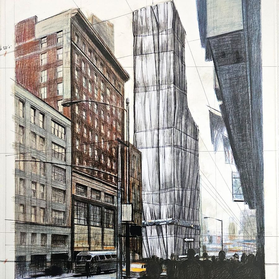 Korff Stiftung - Christo - Grafiken - Wrapped Building
