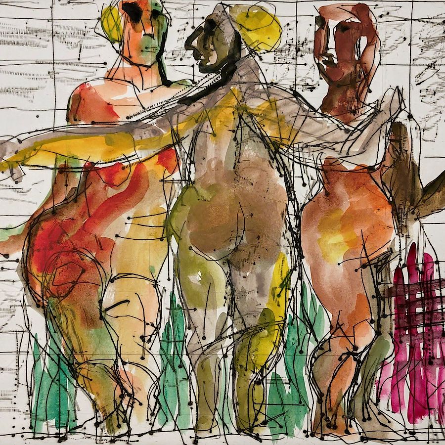 Korff Stiftung - Markus Lüpertz - Unique Works - o.T. (Drei Grazien)
