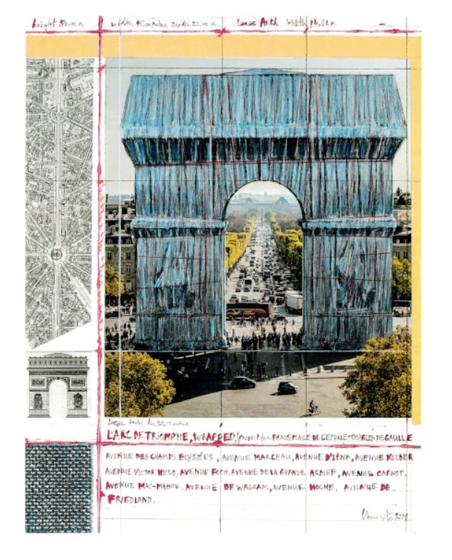 Korff Stiftung - Christo - Grafiken - Arc de Triomphe III