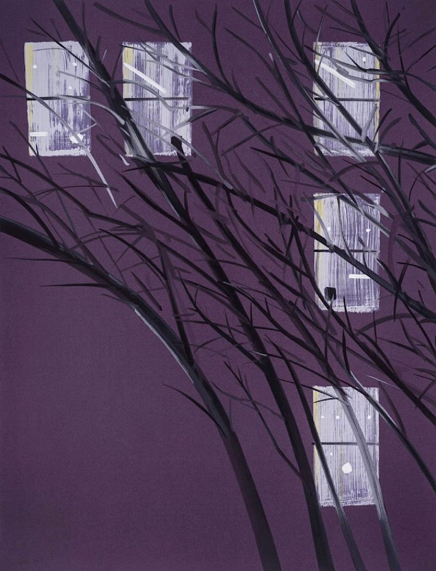 Korff Stiftung - Alex Katz - Grafiken - Purple Wind