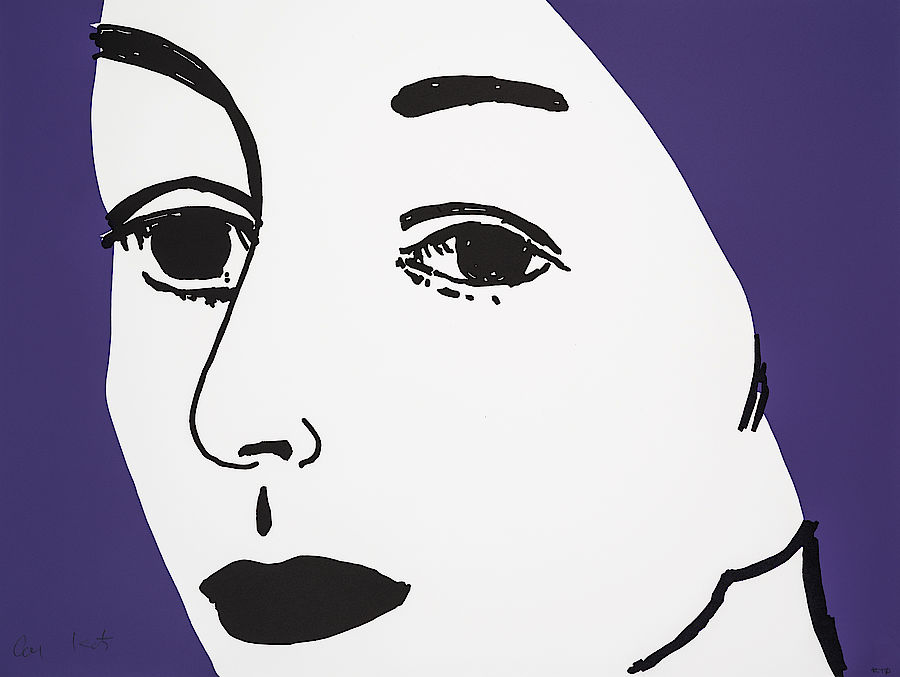 Korff Stiftung - Alex Katz - Grafiken - Ada (Black & Purple)