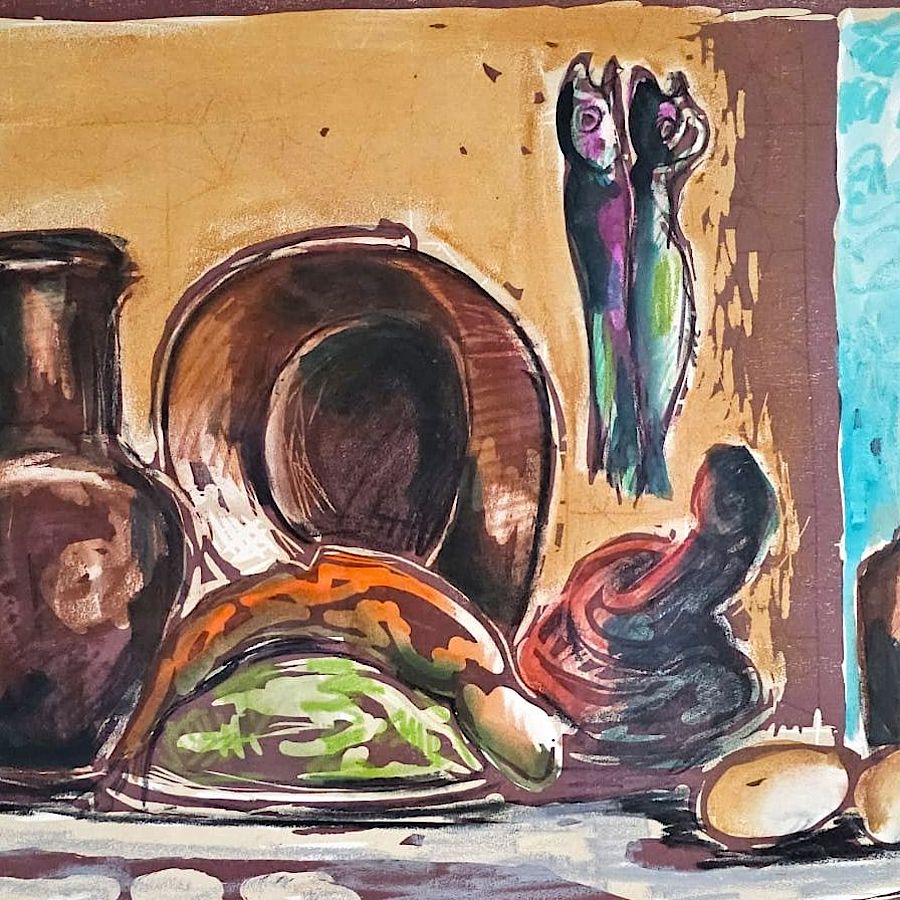 Korff Stiftung - Markus Lüpertz - Unikate - o.T. (Stillleben) 2