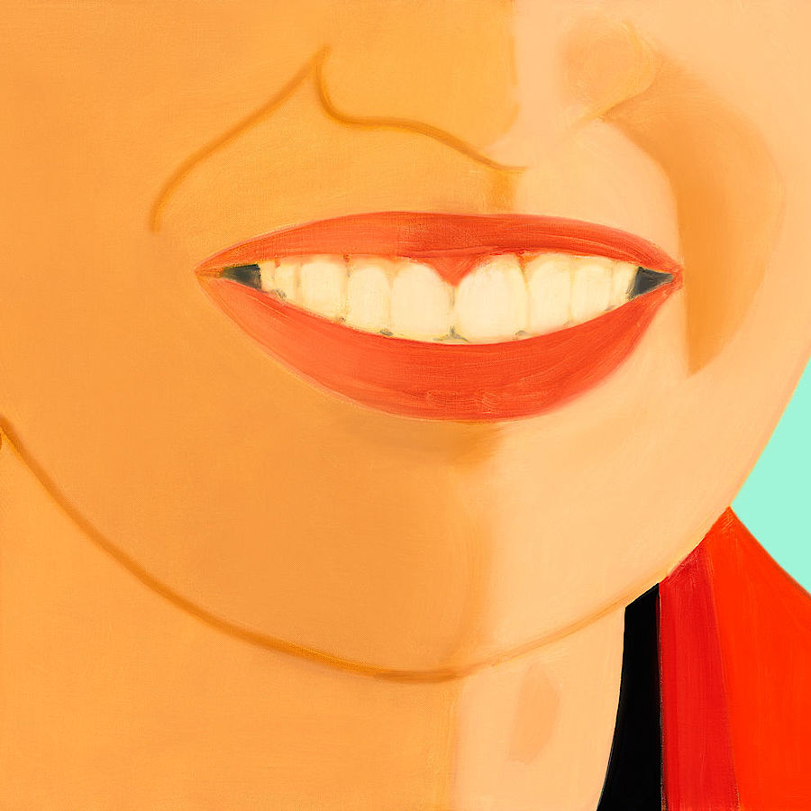 Korff Stiftung - Alex Katz - Grafiken - Big smile (Vivien)