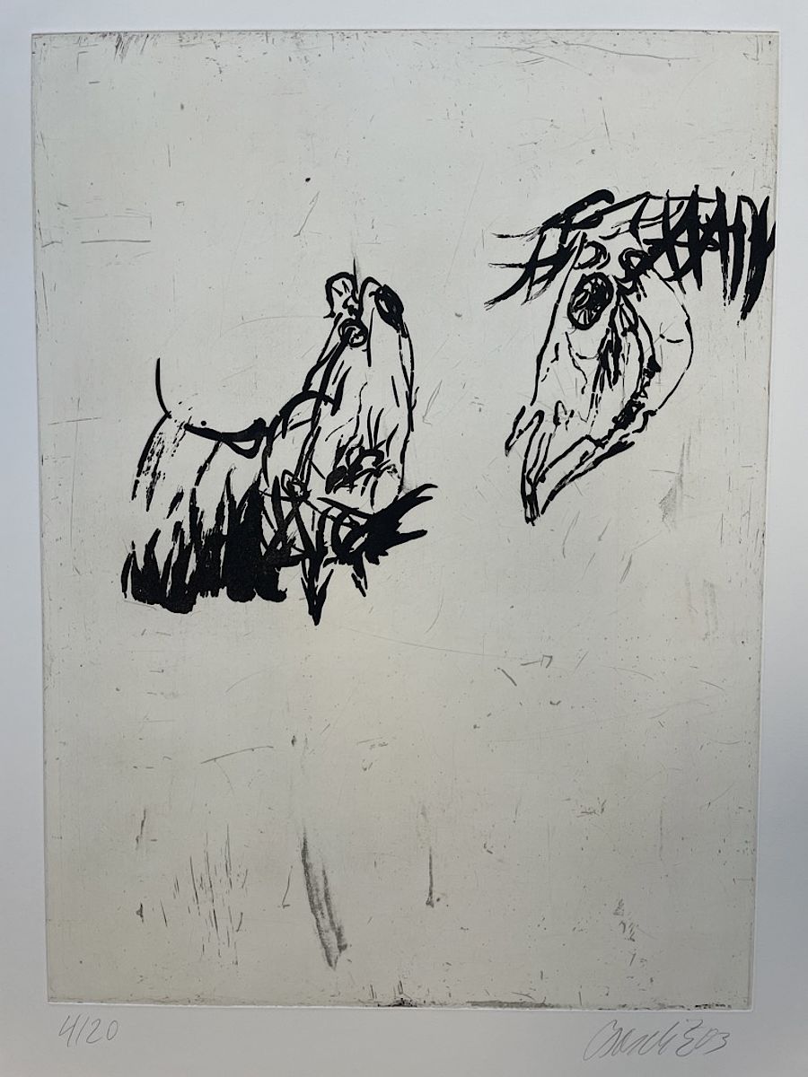 Korff Stiftung - Georg Baselitz - Grafiken - Vorher, nachher