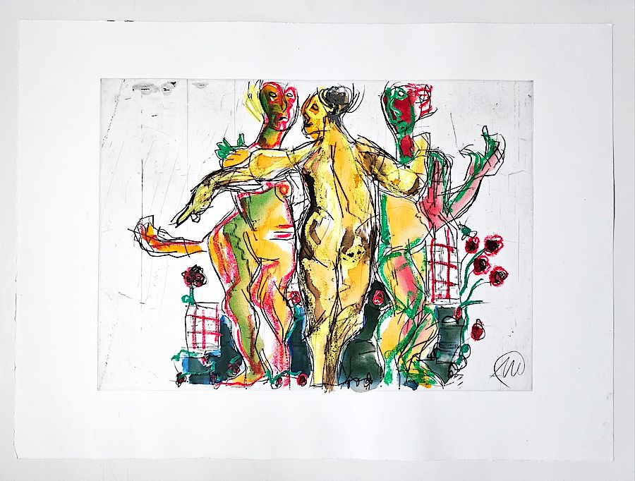 Korff Stiftung - Markus Lüpertz - Unikate - o.T. (Drei Grazien) 4