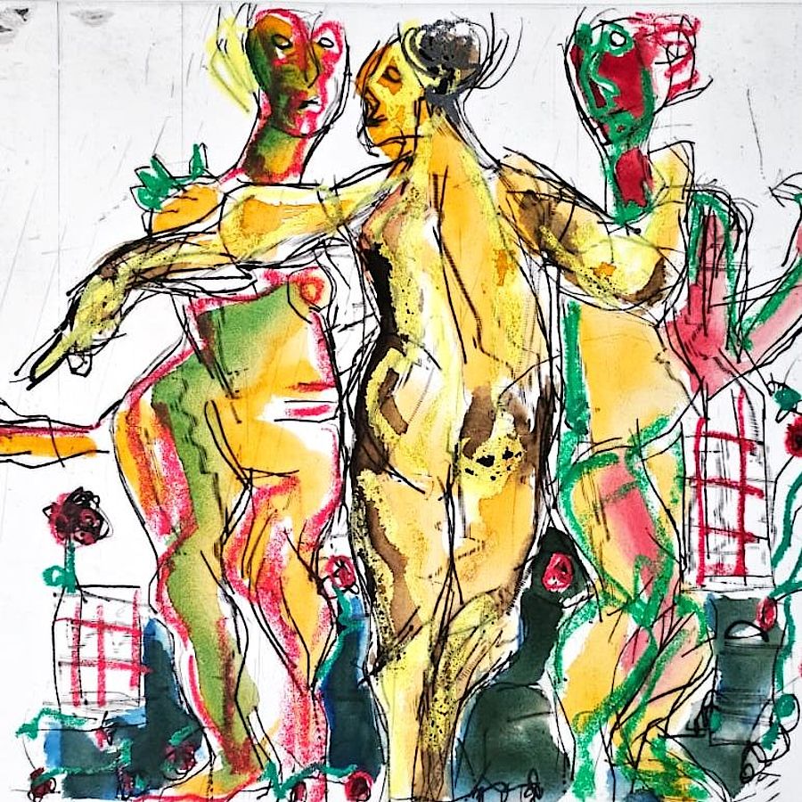 Korff Stiftung - Markus Lüpertz - Unique Works - o.T. (Drei Grazien) 4