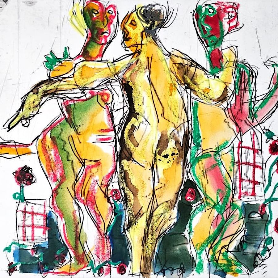 Korff Stiftung - Markus Lüpertz - Unikate - o.T. (Drei Grazien) 4