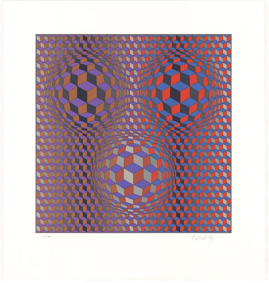 Korff Stiftung - Victor Vasarely - Graphics - Konjunktion