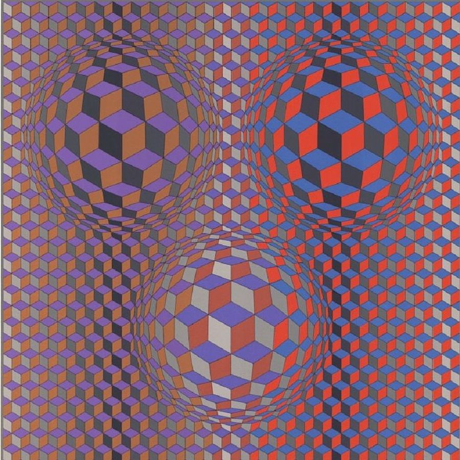 Korff Stiftung - Victor Vasarely - Grafiken - Konjunktion