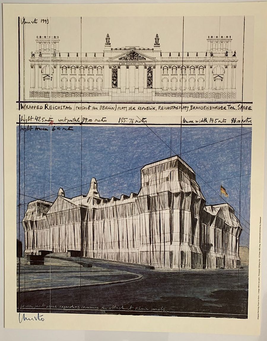 Korff Stiftung - Christo - Grafiken - Wrapped Reichstag II