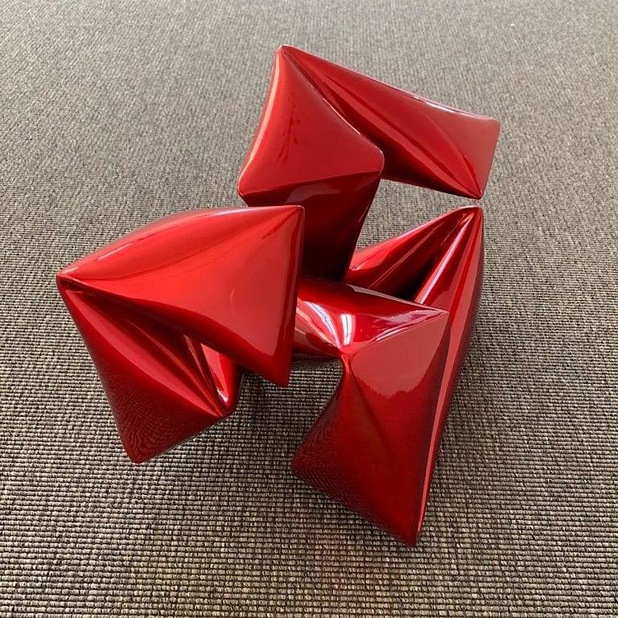 Korff Stiftung - Willi Siber - Skulpturen - Stahlskulptur rot