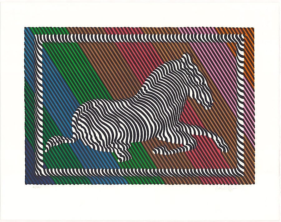 Korff Stiftung - Victor Vasarely - Grafiken - Zebra, No. 3