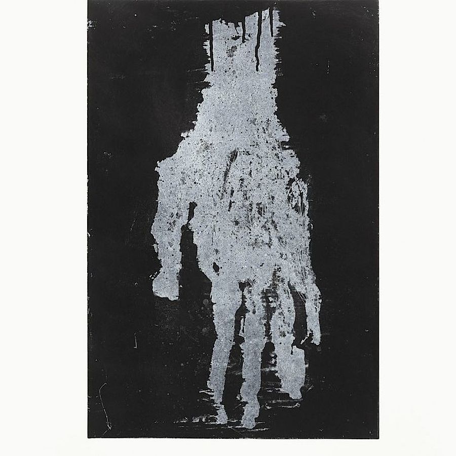 Korff Stiftung - Georg Baselitz - Grafiken - Mano I (weiß)