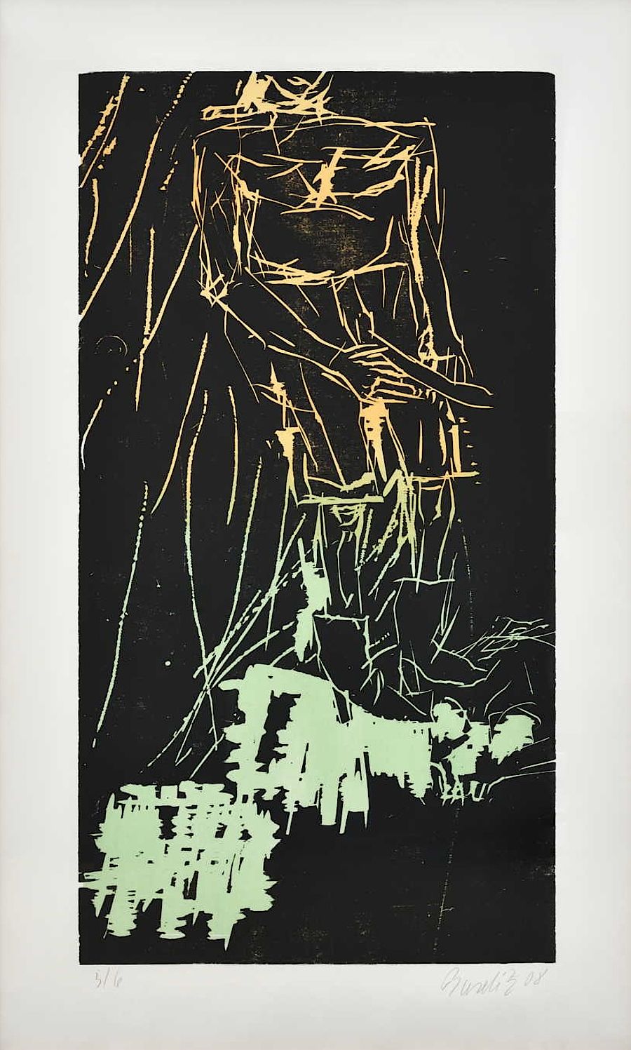 Korff Stiftung - Georg Baselitz - Grafiken - Big Night I (Remix)