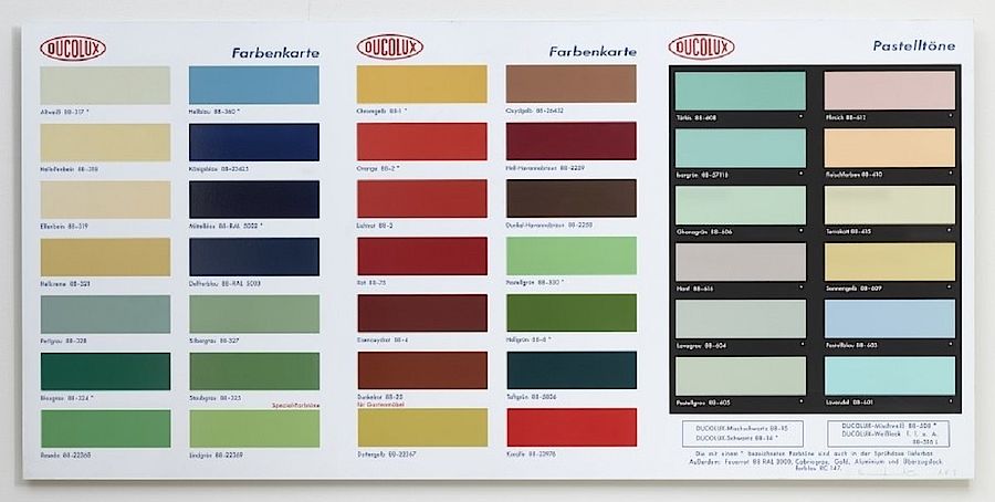 Korff Stiftung - Damien Hirst - Graphics - Colour Chart H2