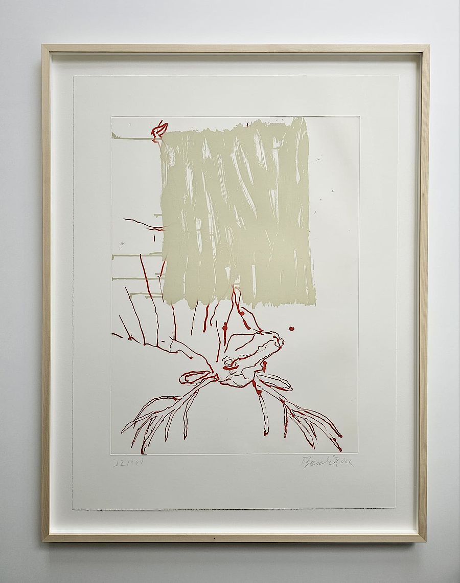Korff Stiftung - Georg Baselitz - Grafiken - Hirsch, wo (rot)