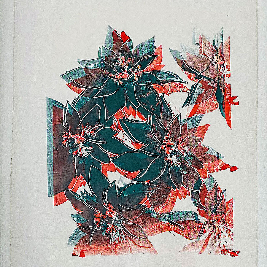 Korff Stiftung - Andy Warhol - Unikate - Poinsettias (Weihnachtssterne)