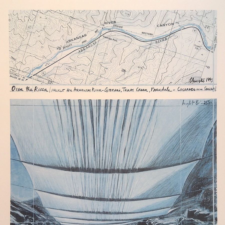 Korff Stiftung - Christo - Grafiken - Over the River I, under