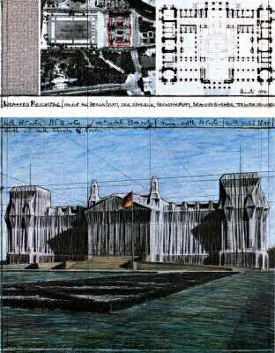 Korff Stiftung - Christo - Graphics - Wrapped Reichstag VIII
