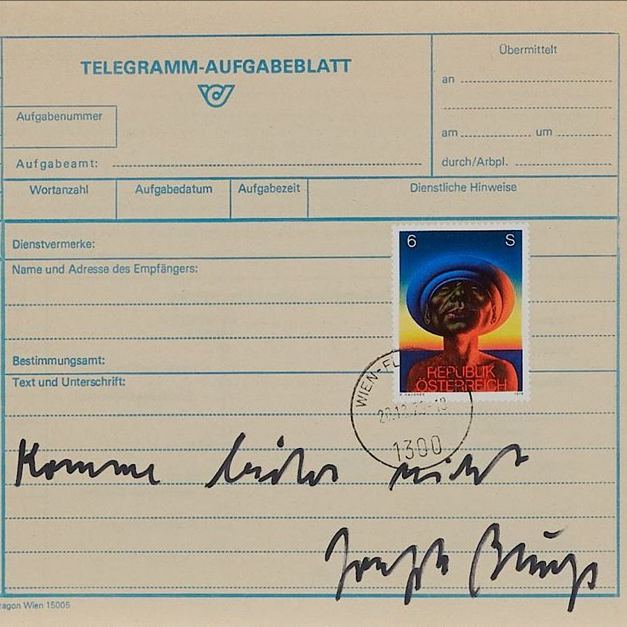 Korff Stiftung - Joseph Beuys - Rare & unique works - Wiener Telegramm