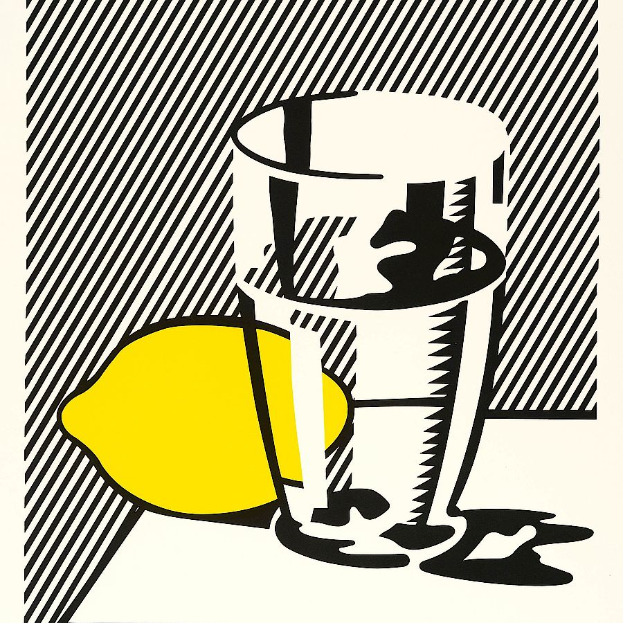 Korff Stiftung - Roy Lichtenstein - Grafiken - o.T. (Still Life with Lemon and Glass)