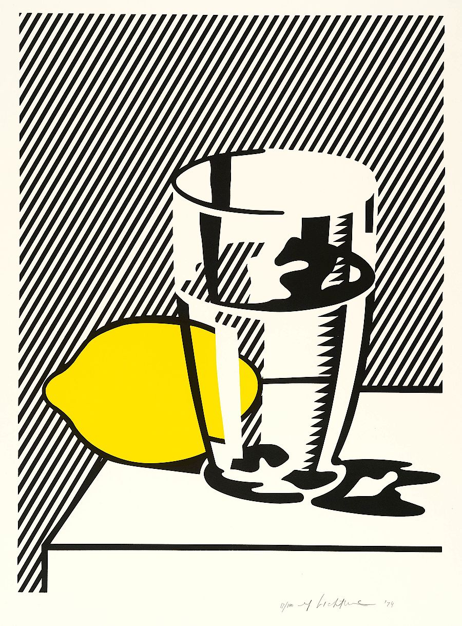 Korff Stiftung - Roy Lichtenstein - Grafiken - o.T. (Still Life with Lemon and Glass)